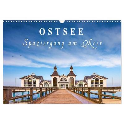 Ostsee - Spaziergang am Meer (Wandkalender 2027 DIN A3 quer), CALVENDO Monatskalender