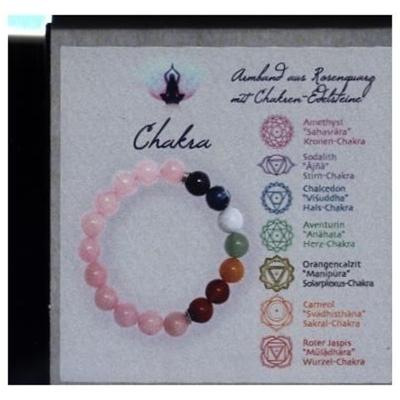 Chakra Armband Rosenquarz in Geschenkbox