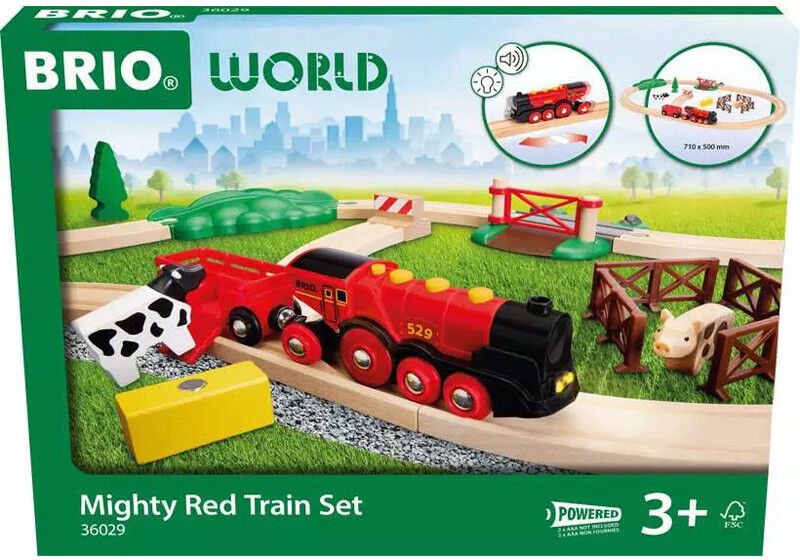 Coffret World : Circuit Campagne Locomotive Puissante à piles - BRIO