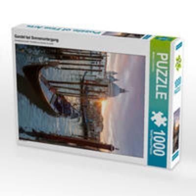 CALVENDO Puzzle Gondel bei Sonnenuntergang 1000 Teile Lege-Größe 480 x 640 cm Foto-Puzzle Bild von Matteo Colombo