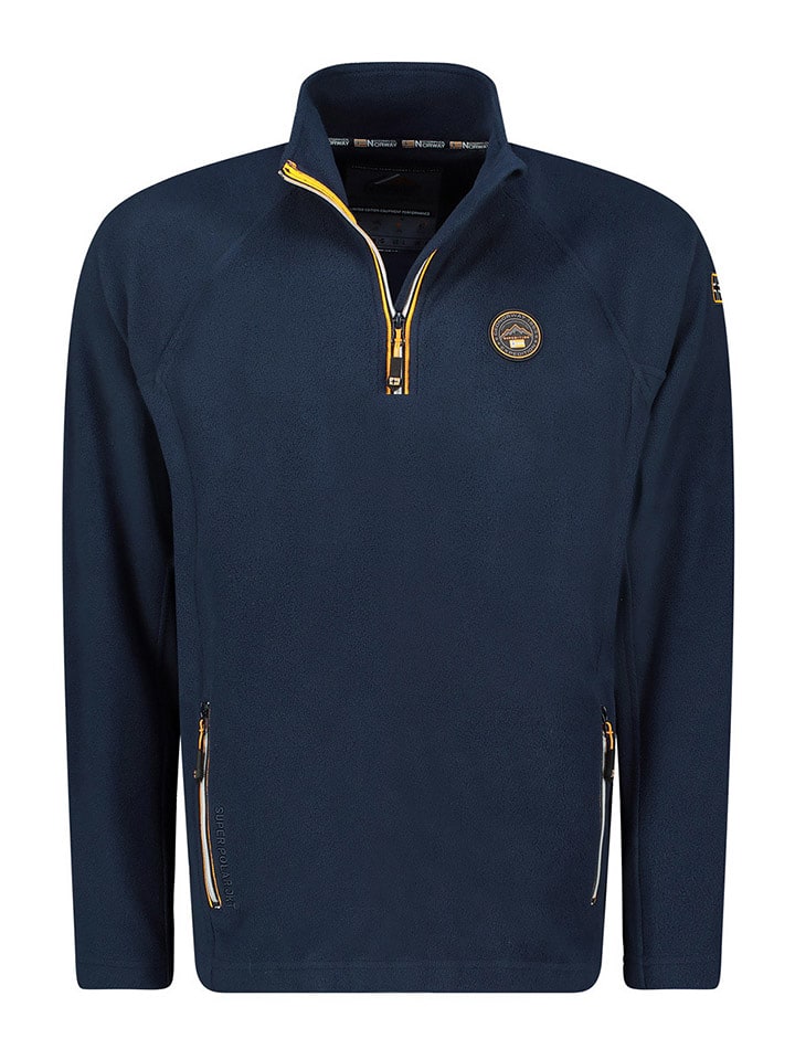 Geographical Norway Fleecepullover in Dunkelblau - L