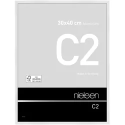 Nielsen Bilderrahmen C2 Aluminium Weiß glanz / 30 x 40