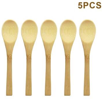 Modern Mode Marketplace Bamboo Honey Spoon Set Natural Wooden Teaspoons For Honey Coffee And Condiments b