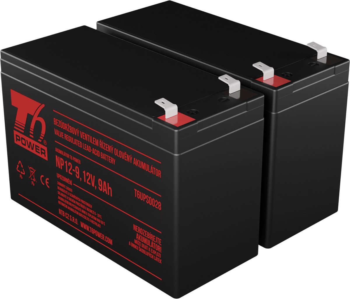 T6 Power Accubatterij voor Eaton 5E 2000VA USB 230V, VRLA, 12V