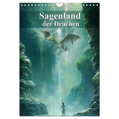 Sagenland der Drachen (Wandkalender 2027 DIN A4 hoch), CALVENDO Monatskalender