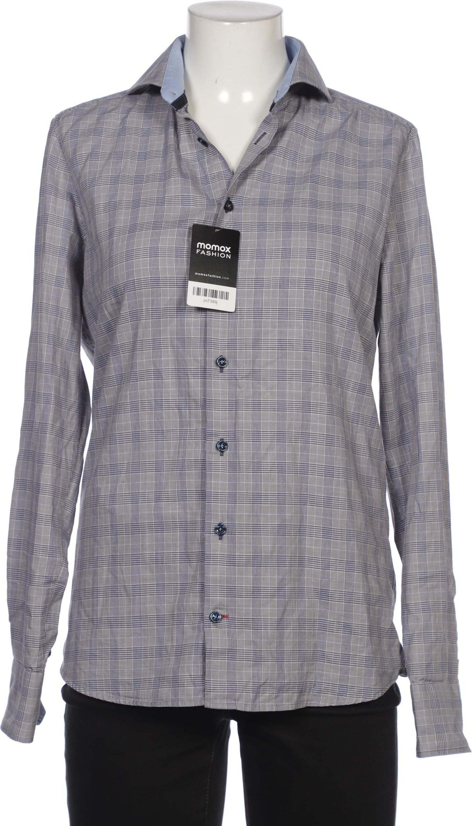 Second Hand Einzelstücke Damen Bluse, Grau, Gr. M, Baumwolle - Second Hand