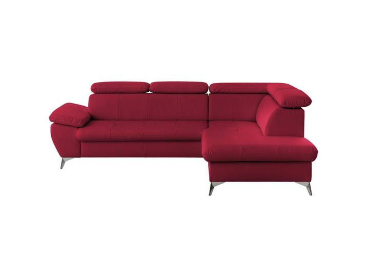 Ecksofa mit Schlaffunktion und Bettkasten Gisele Rot
