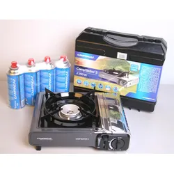 Campingaz Camp Bistro 3 Gaskocher 2.2 kW Piezozündung Campingkocher + 4x CP250 G...