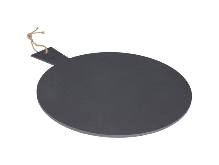 Serviertablett, Schieferplatte, rund mit Griff, Ø 35 cm