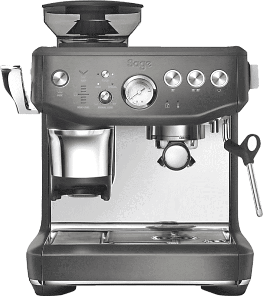 Cafetera express - Sage The Barista Express Impress SES876BST4EEU1, 9 bar, 1850 W, 2 Tazas, Impress™ Puck, Acero inoxidable negro