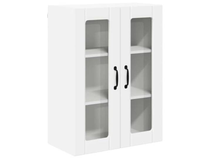 HKTMGDNG Küchen-Wandschrank LUCCA Weiß 60x31x80cm Holzwerkstoff Praktischer Hängeschrank für Küche und Speisekammer: Bietet mit 2 Einlegeböden sauberen Stauraum für Geschirr und Vorräte.