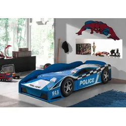 Autobett Polizei Blau
