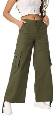 LightInthebox Women's Cargo Pants Active Full Length High Waist Formal lotus root starch off white Black khaki Summer Spring Fall