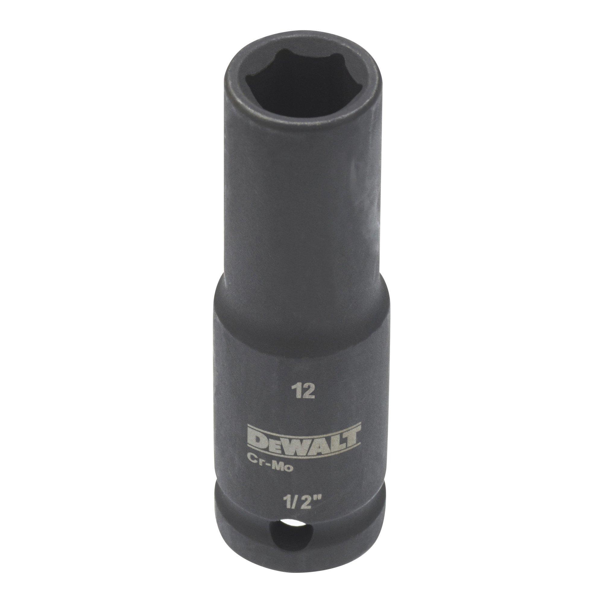 DEWALT Steckschlüssel Lang 12mm 1/2 schlagfest (DT7546-QZ)