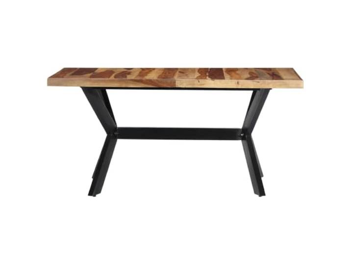 GPUTYGHN Esstisch 140x70x75 cm Massivholz Akazie Stahlgestell Kreuzform Massivholz Akazie, Stahlgestell Kreuzform, Vintage Industrie Stil, handgefertigt, Esszimmer