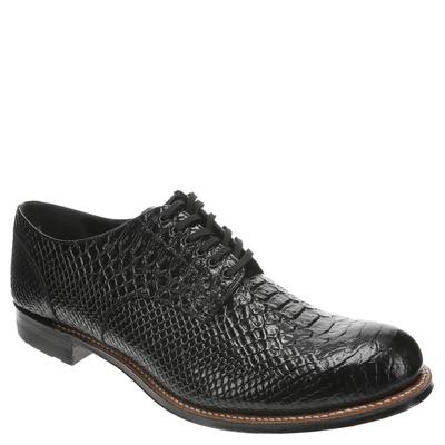 Stacy Adams Madison Anaconda - Mens 8.5 Black Oxford Shoes D