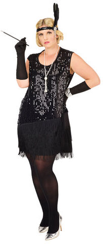 Kleid "Charleston", schwarz
