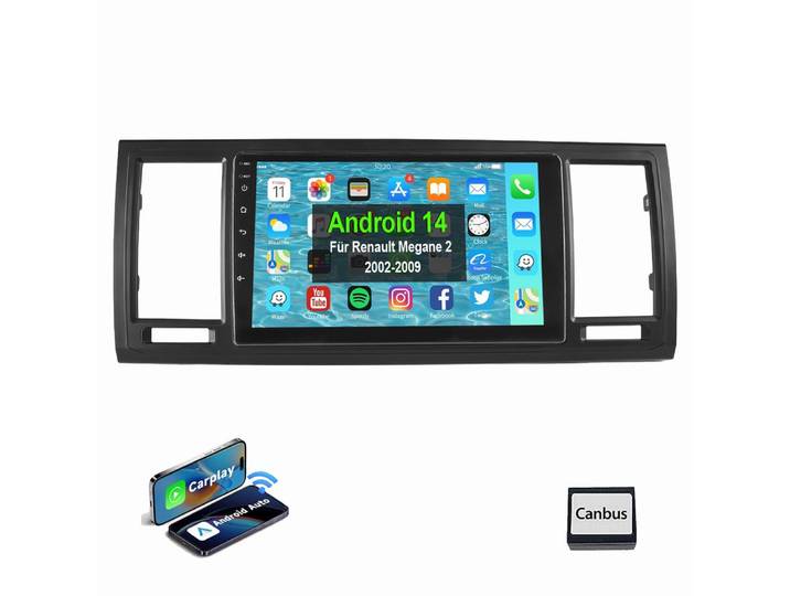 ESSGOO 9 Für VW T6 Transporter Multivan Android 15 Autoradio Autoradio (RDS, Digitalradio (DAB), FM, AM, Carplay Android Auto GPS Navi WIFI BT EQ)