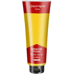 Caran d'Ache, Künstlerfarbe + Bastelfarbe, Gouache Studio Tube 450ml Gelb Primärfarbe 240 (450 ml)