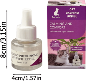 Inspire Curations 48ML Cat Calming Pheromone Diffuser Starter Kit With Refill purple one Size