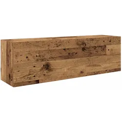 vidaXL Bad-Wandschrank Altholz-Optik 100x25x30 cm Holzwerkstoff