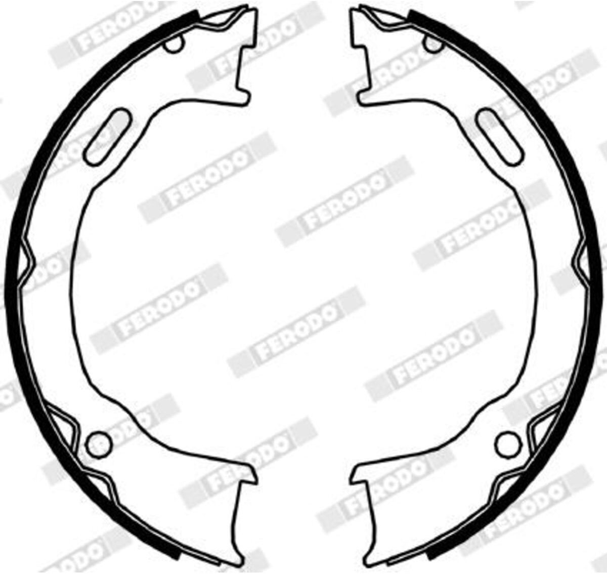 Bremsbackensatz, Feststellbremse FERODO FSB4061
