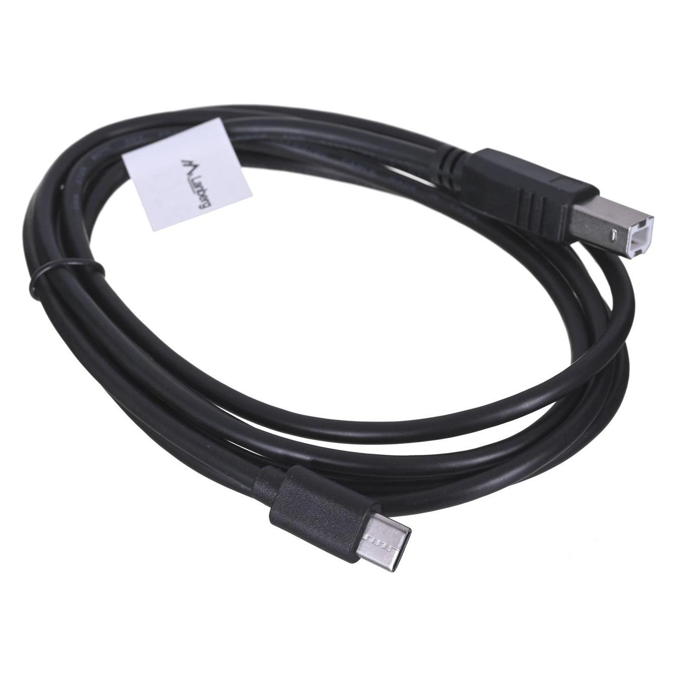 Lanberg USB Typ C - USB B (1.80 m, USB 2.0) (CA-USBA-13CC-0018-BK)