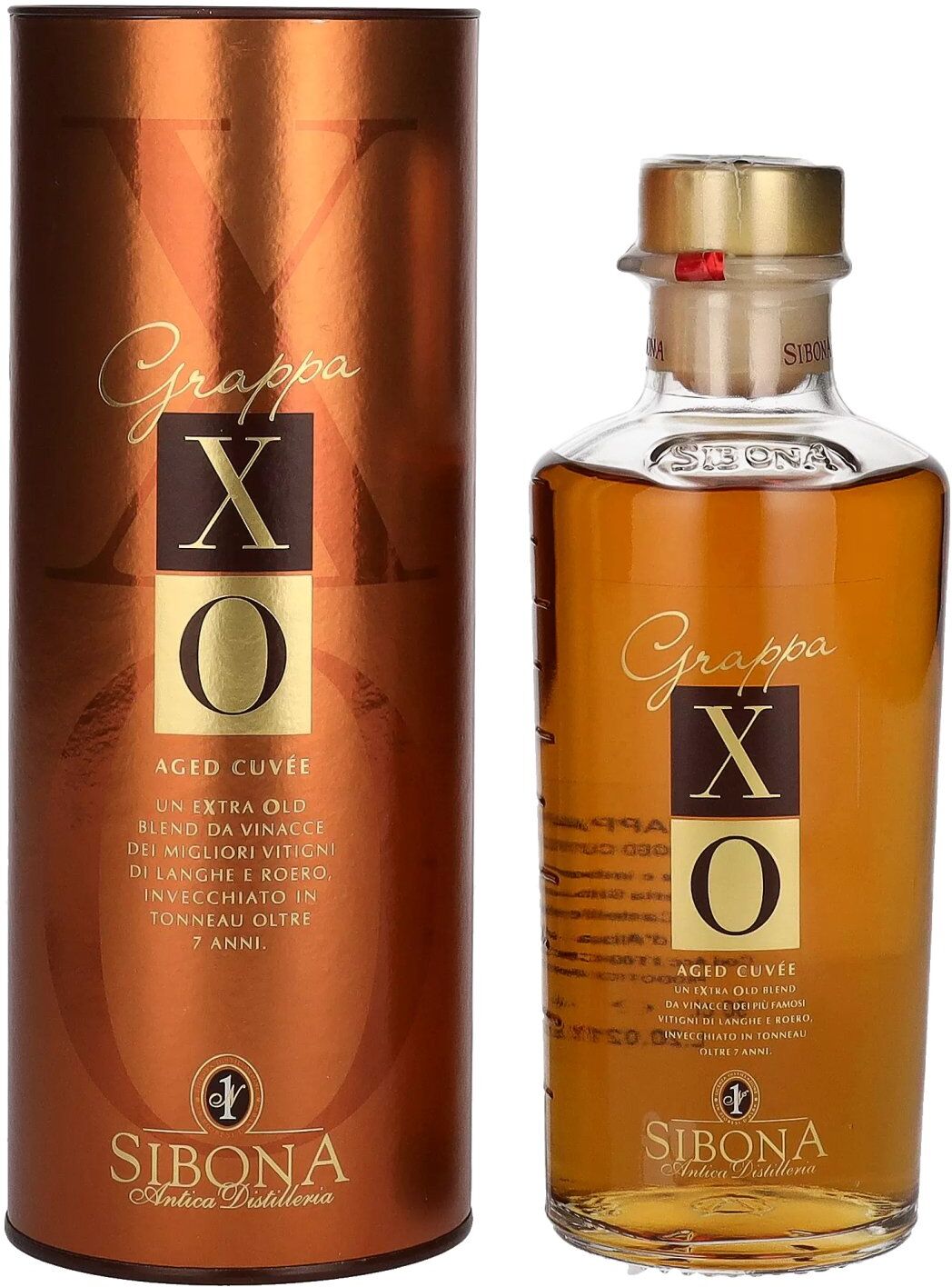 Sibona Grappa XO Aged Cuvée 44% Vol. 0,5l in Geschenkbox