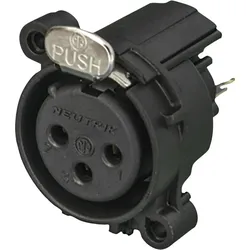 Neutrik XLR 3-pin Receptacle - female Horizontale Leiterplattenmontage
