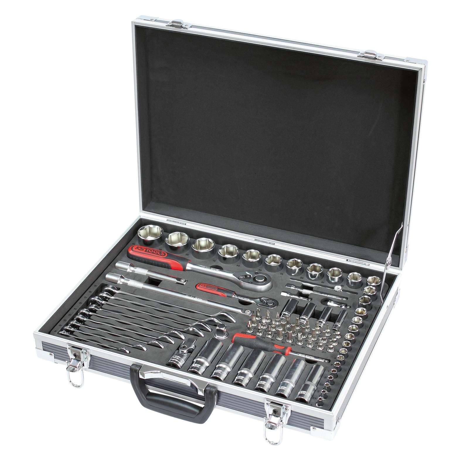 KS Tools ULTIMATE Steckschlüssel- und Zubehörset 1/4" - 1/2", 83-teilig (922.0683)