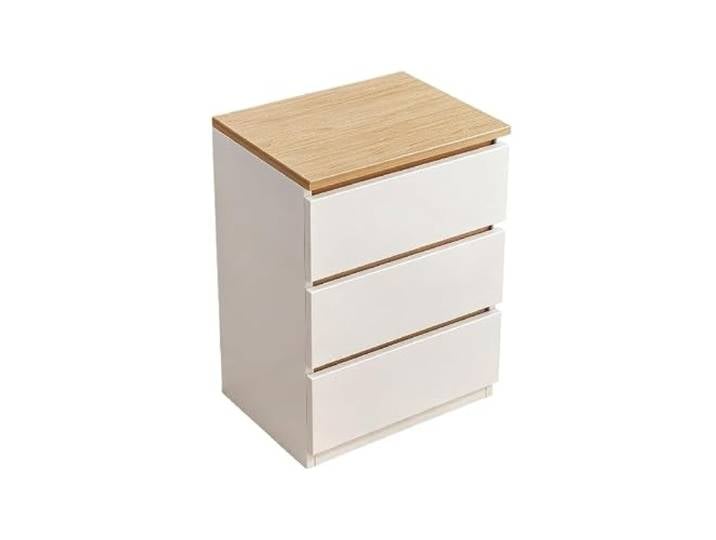 LIRHIQYGF Nachttisch, Nachttisch, Aufbewahrungsschublade, offenes Regal Minimalistischer Nachttisch mit Größen-/Farboptionen, offenem Regal, tiefen Schubladen, wasserabweisender Oberfläche und