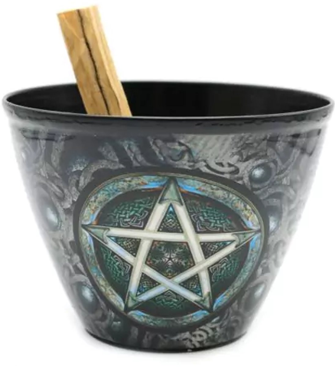 Smudge Bowl Pentagram Metaal - 10 cm