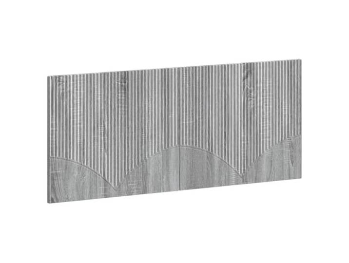 Favemtsl Kopfteil Wandmontage HOORN Sonoma-Grau Holzwerkstoff 120x3x50cm Praktische Wandablage mit integriertem Stauraum für das Schlafzimmer, platzsparendes Design mit pflegeleichter Oberfläche.