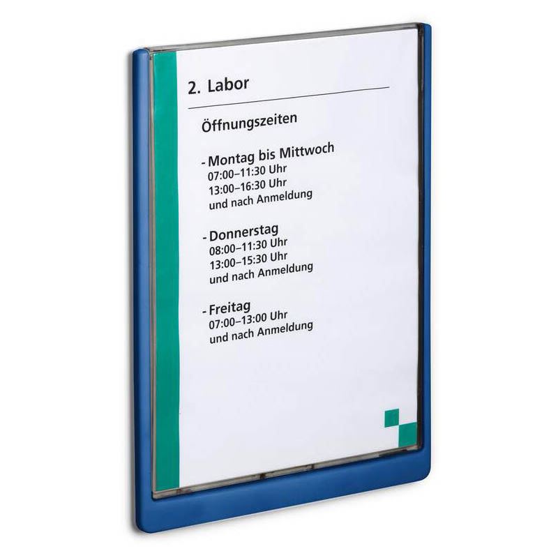 DURABLE Türschild CLICK SIGN Kunststoff blau DIN A4