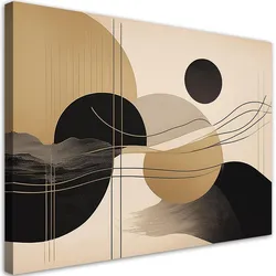 WANDBILD geometrische abstraktion glamour