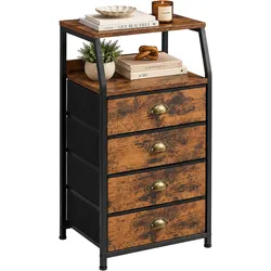 Relaxdays, Kommode + Sideboard, Kommode (40 x 29 x 84.50 cm)