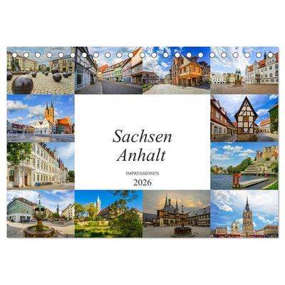 Sachsen Anhalt Impressionen (Tischkalender 2026 DIN A5 quer), CALVENDO Monatskalender