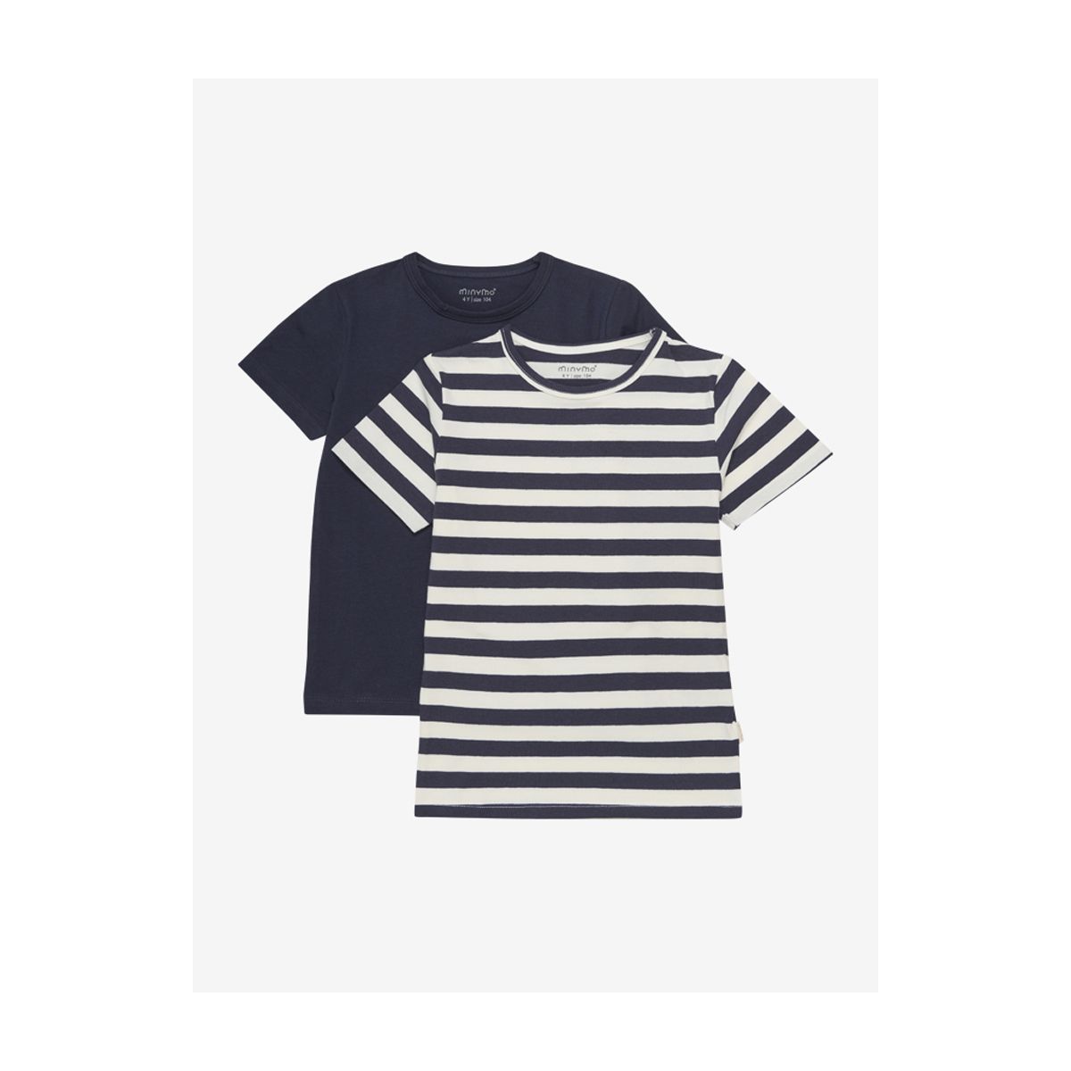 Minymo Basic 32 -t-shirt SS (2-pack) marshmallow (111) 98 3932-111-98