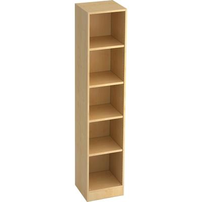 Hammerbacher Regal schmal 5 OH BxTxH 40,6x40x200,4cm Sockelblende Ahorn