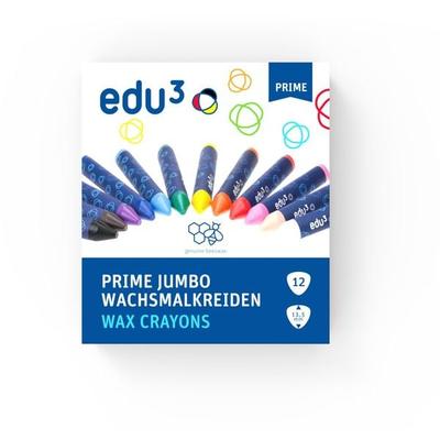 edu³ PRIME Jumbo Wachsmalkreide, 12er Set