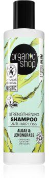 Organic Shop Organic Algae & Clay champô mineral para cabelo frágil 280 ml. Organic Algae & Clay