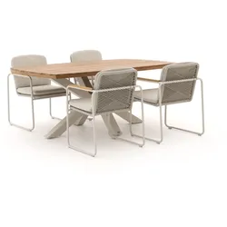 Bellagio Sordio/Induno dänisch oval 180 cm Gartenmöbel-Set 5-teilig