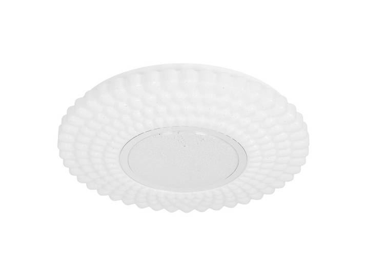 Led-Deckenleuchte Uran, Weiß, Chromfarben, Metall, Kunststoff, rund, 38x7x38 cm, RoHS, Europäischer Sicherheitsstandard, einfach zu transportieren, Lampen & Leuchten, LED Beleuchtung, LED-Deckenleuchten