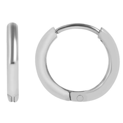 Paar Creolen ADELIA´S "Unisex Creolen aus Edelstahl", silber, Ohrringe, Damen, Unisex, Edelstahl