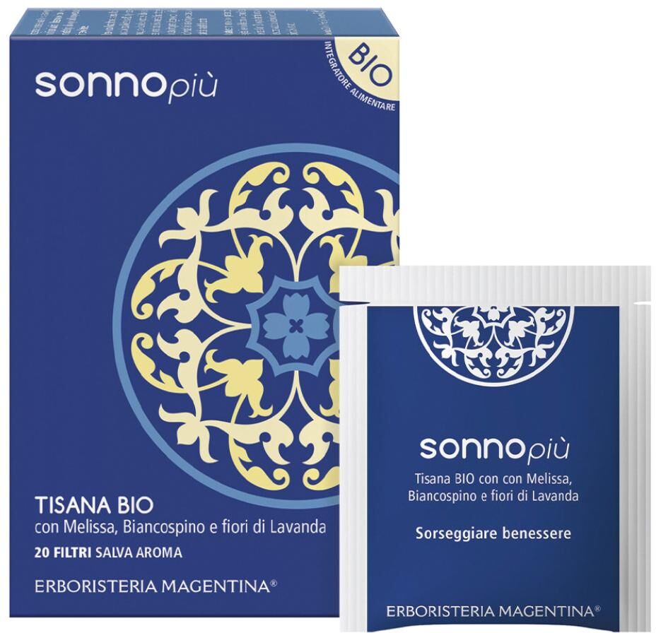 ERBORISTERIA MAGENTINA Sr TISANA BIO Sonno con Melatonina, 20 Filtri