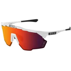 Scicon, Unisex, Sportbrille, Aeroshade kunken SCNPP white gloss (White Gloss, multimirror red), Rot