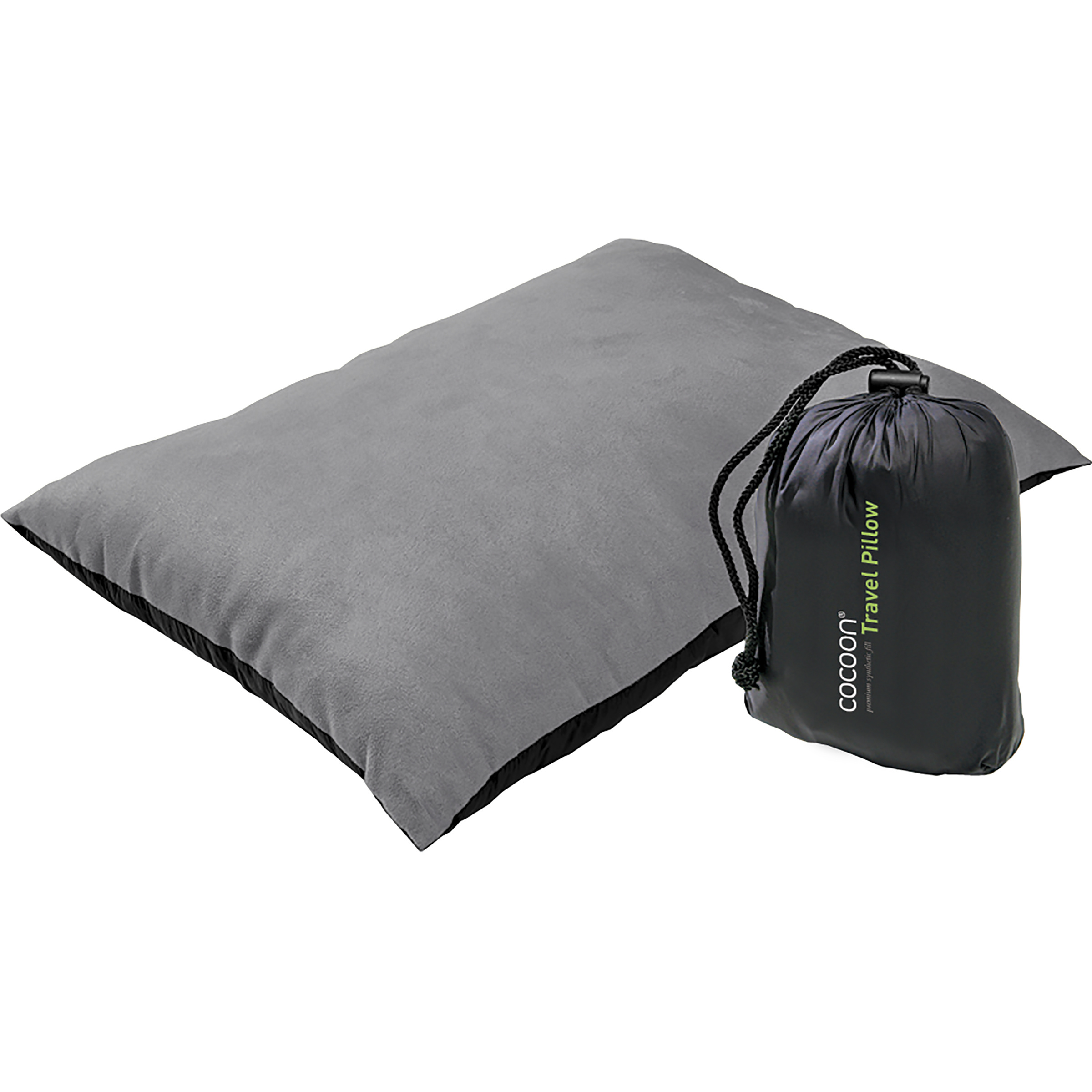 Cocoon Reisekissen mit Packsack Reisekissen grau Größe 25x35 cm Camping