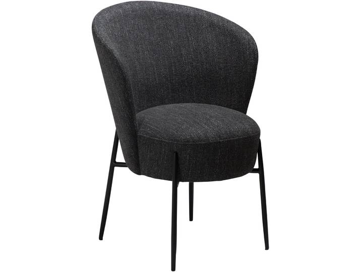 DAN-FORM Stuhl 2er-Set Orbit schwarz Stoff
