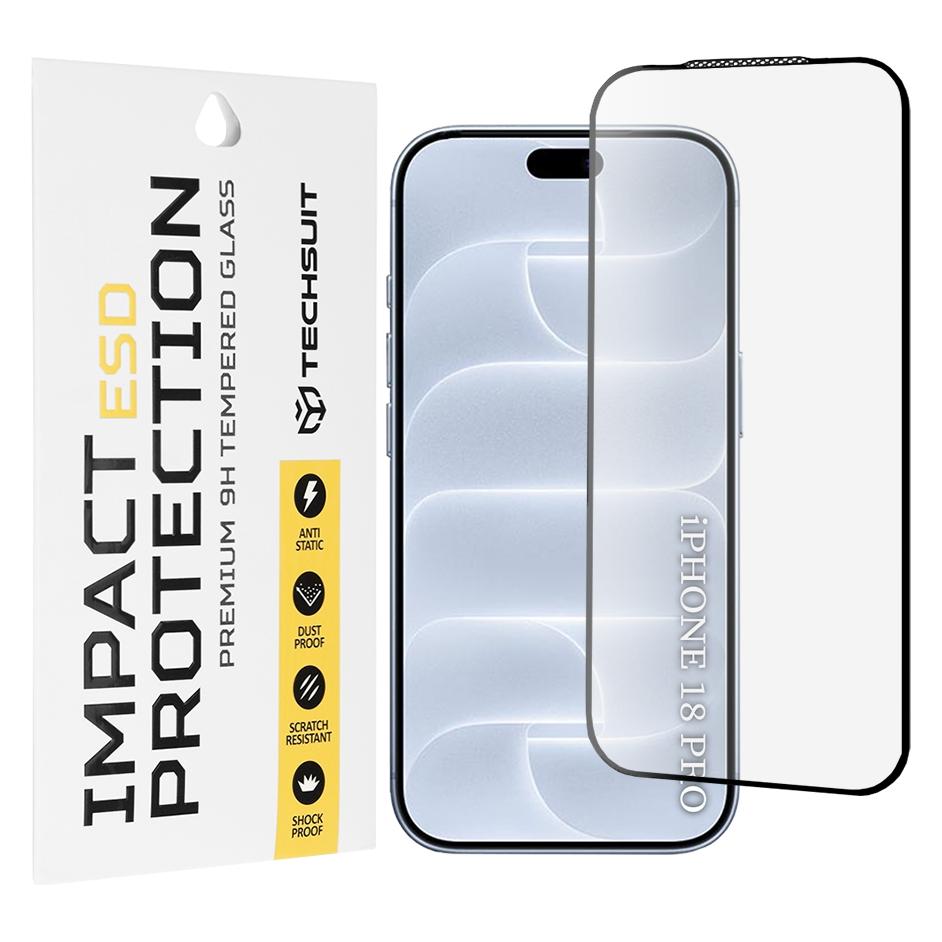 Techsuit - ESD-Glas - iPhone 18 Pro - Schwarz (Apple iPhone 18 Pro) (72156110)
