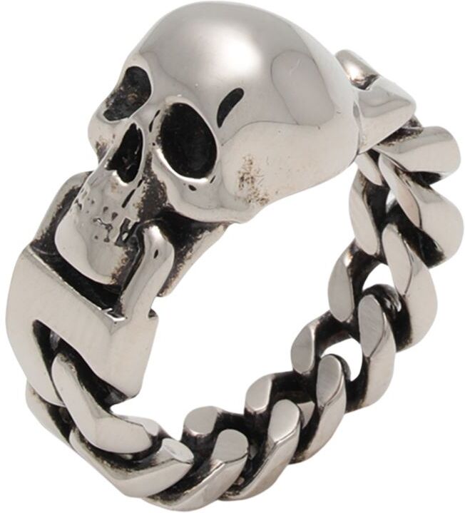 Mcqueen Anillo Hombre Plata 19 Hombre